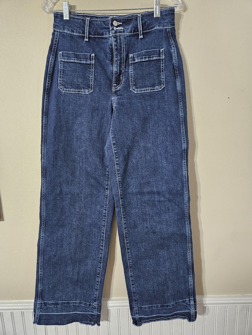 Old Navy Extra High Rise Wide Leg Jeans Size 6
